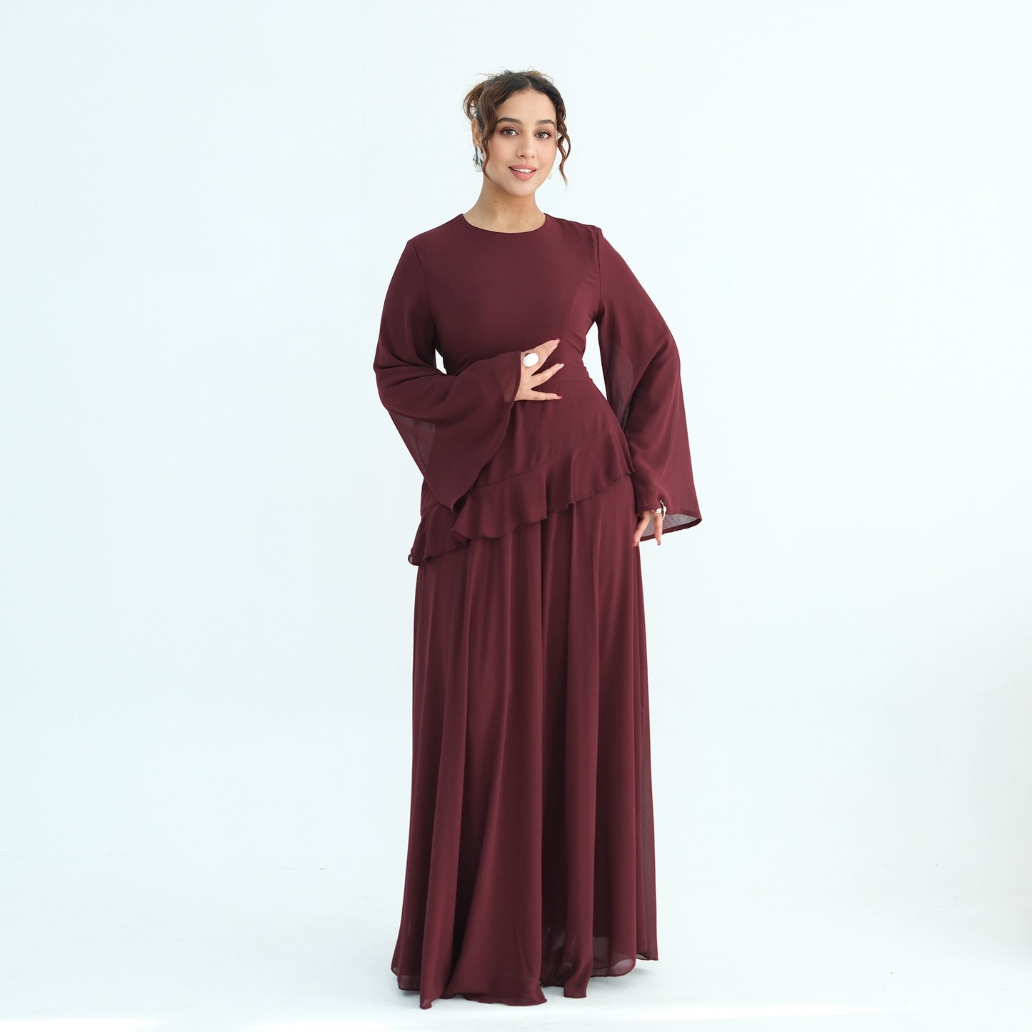 Stilvolles Chiffon Zweiteiler